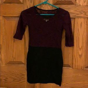 black and purple classy dress